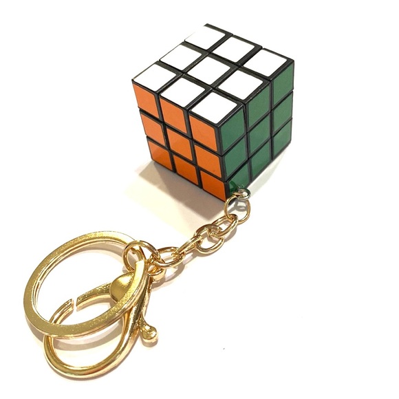 Rubiks Cube Keychain Toy Purse Charm - Picture 3 of 6